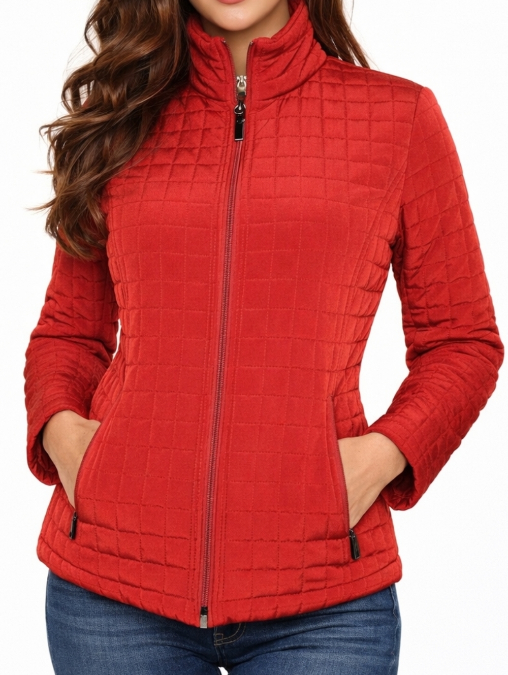 Gallery Red Quilted Coat